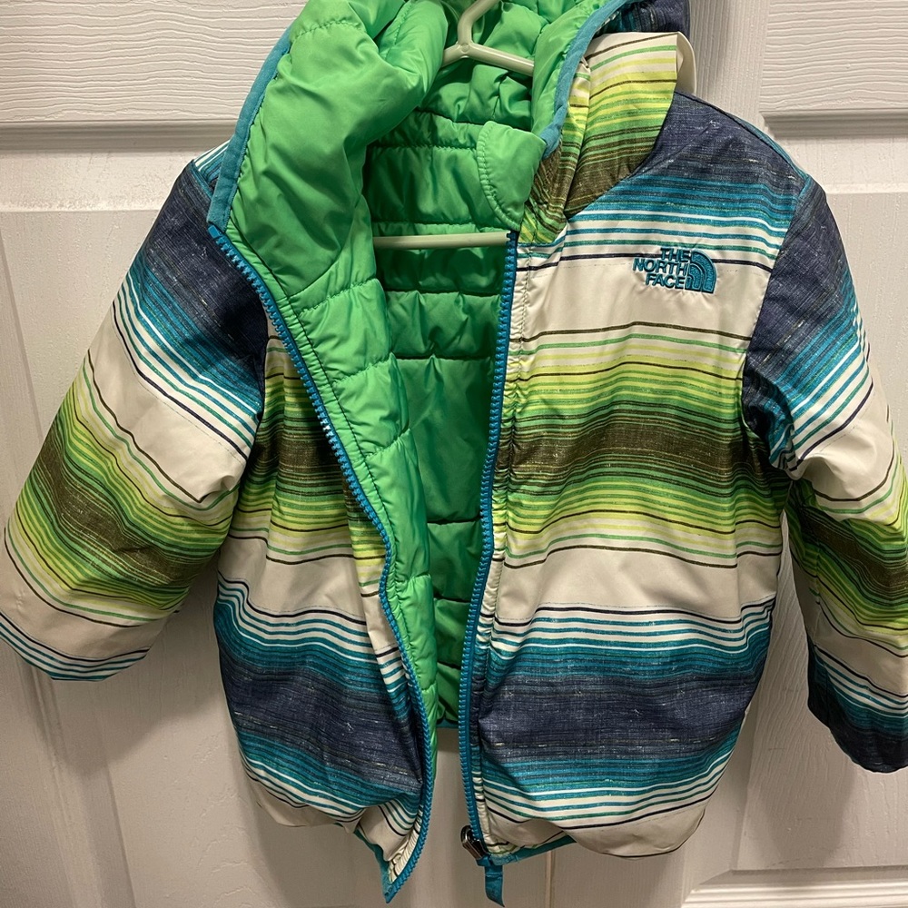 North Face reversible toddler jacket